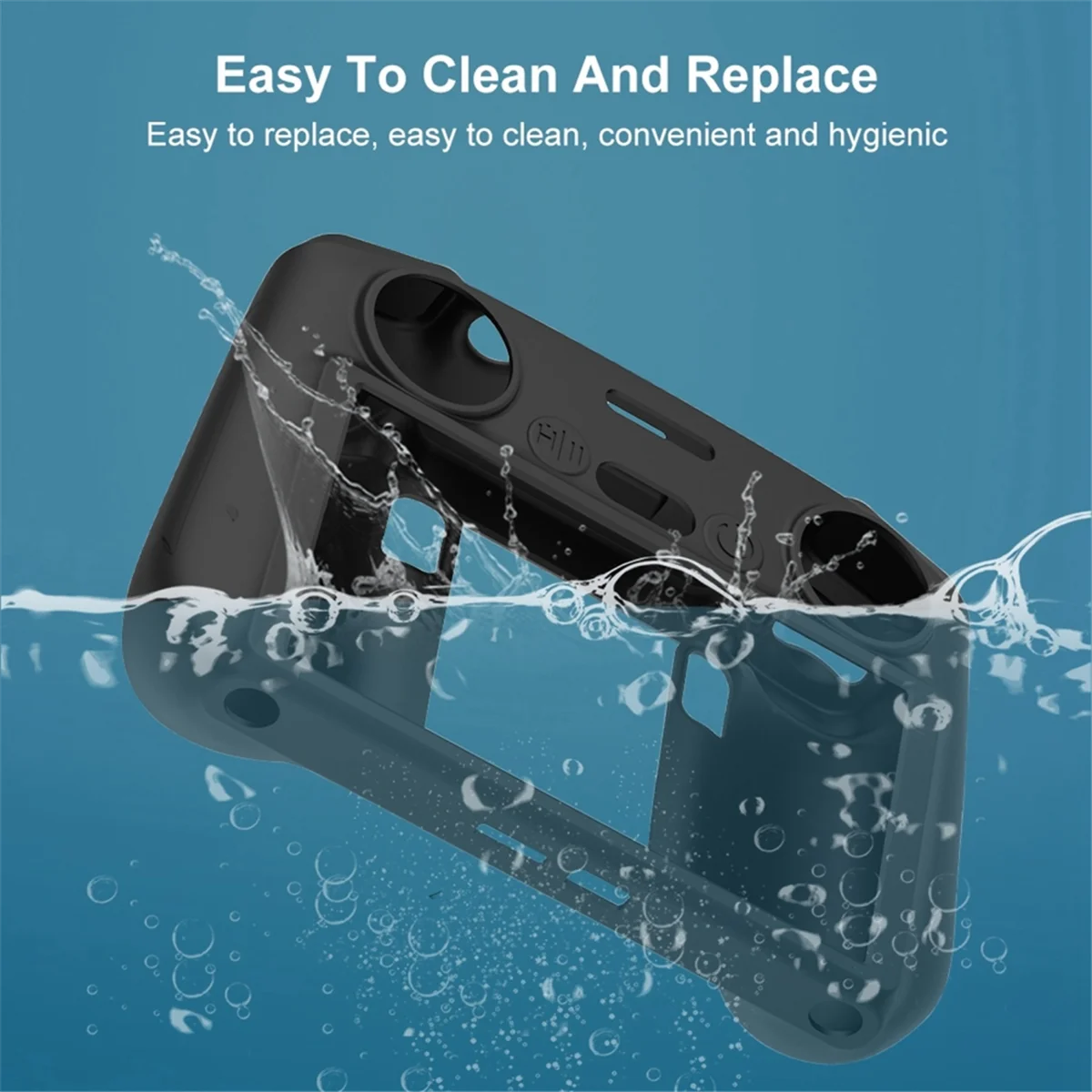 For DJI Mini 4 Pro/Air3 Drone Remote Control/DJI RC2 Multi-Function Convenient Silicone Protective Case Cover,Black