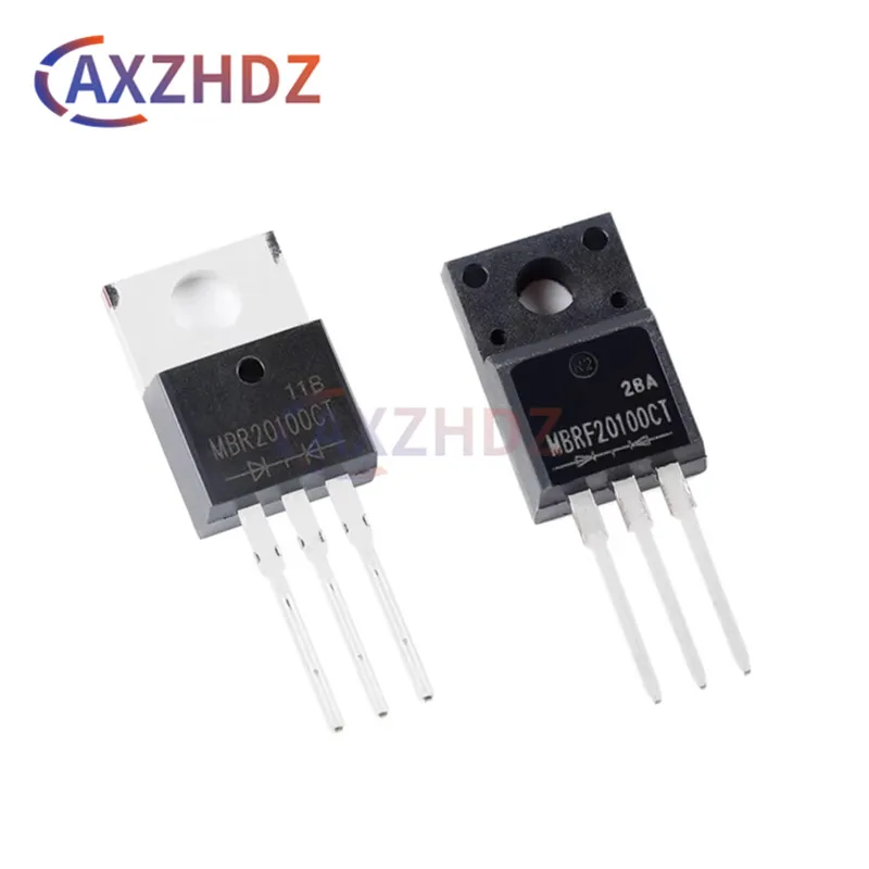 

10PCS TO-220 MBR20100CT MBRF20100CT 20A 100V SWITCHMODE Schottky Power Rectifier Diode DIP Transistors
