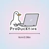 ProDucktive Duck Laptop Stickers