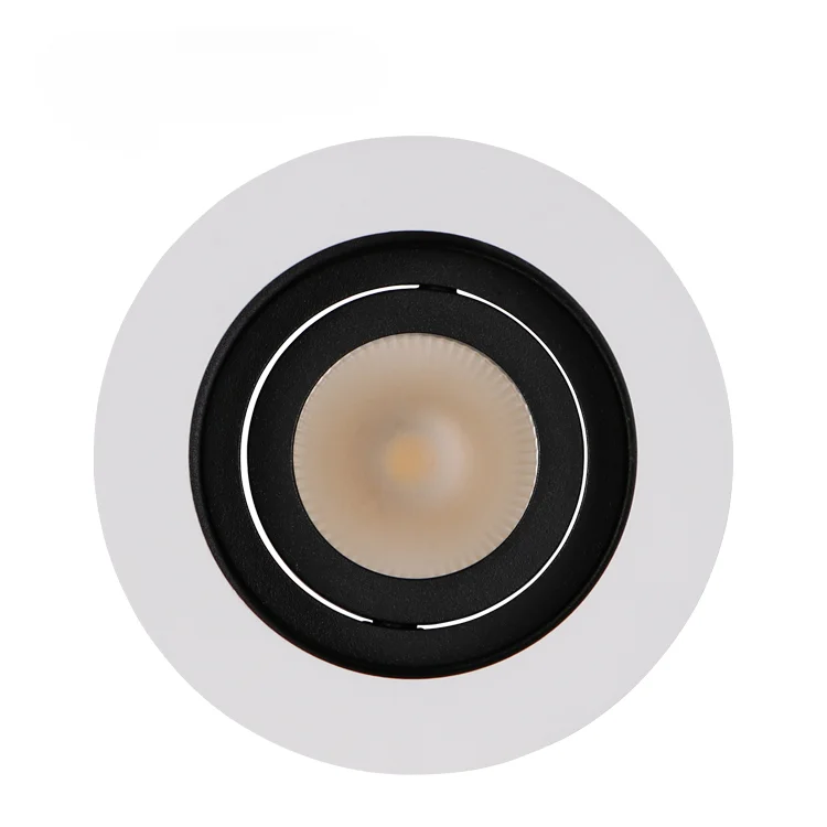 Simple Double Color Style MR16 Spotlight Housing Hole 75mm GU10 LED Module Round Back Clip Recessed Down Light Frame Home Decor