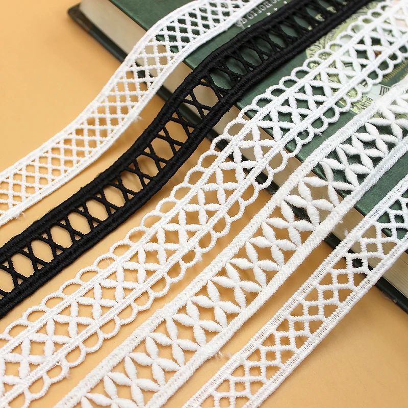 Water-soluble Embroidery Lace, Simple Cross Staircase, DIY Home Textile Accessories, Clothing Accessories, 10Yards/Lot, RS4773