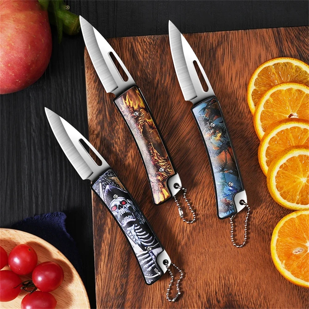1/2/4PCS,Folding Knife Stainless Steel Folding Fruit Vegetable Peeling Paring Knife Cooking knife Portable Knife Kitchen knife