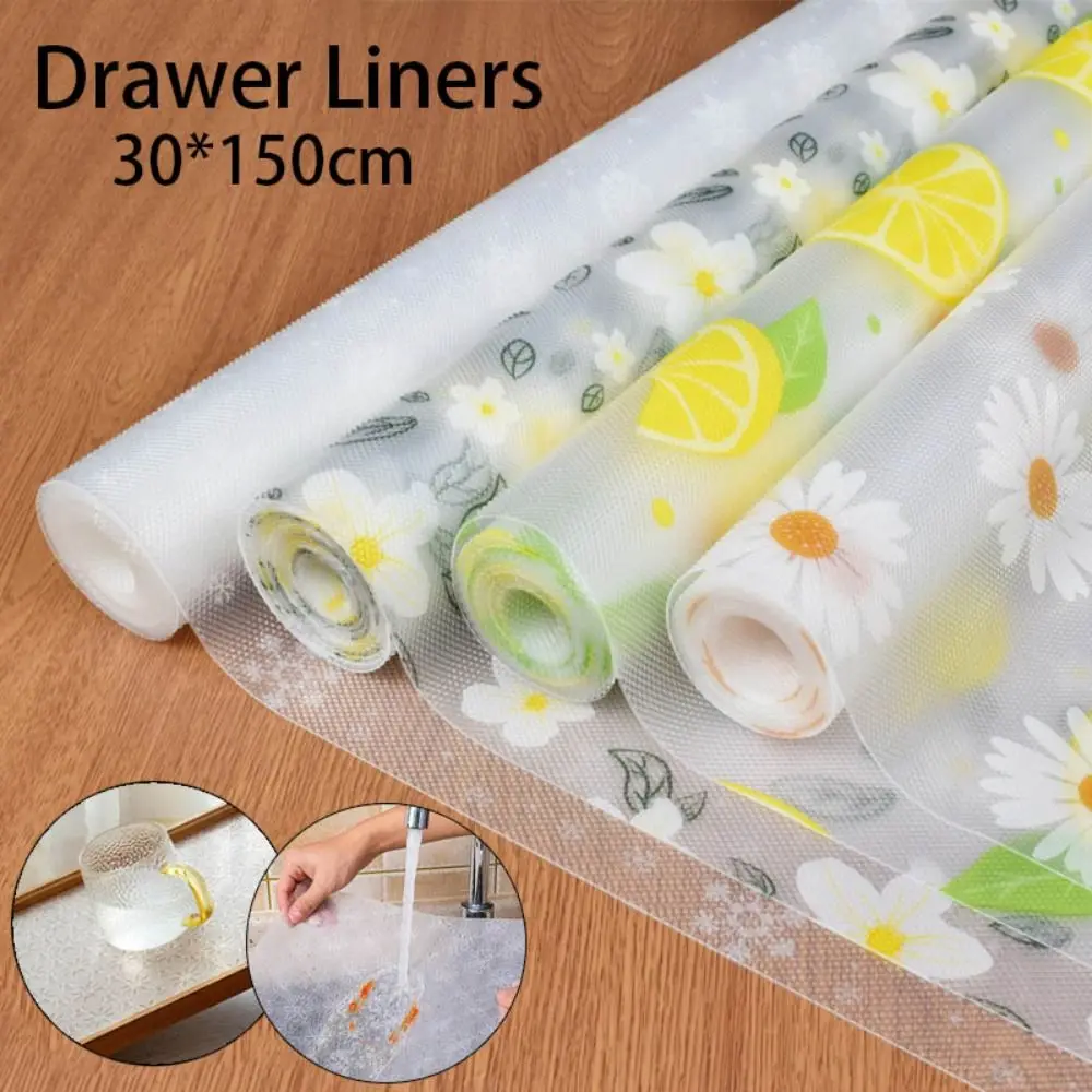 Waterproof Drawer Liners Reusable Non-Adhesive Shelf Liner Washable Dustproof Cutting Board Paper