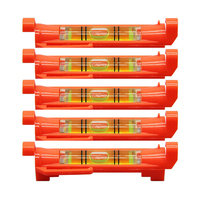 5 Pcs Line Hanging Bubble Level Gradienter 75x12.5mm For Building Construction String Level Mini Horizontal BubbleLevels