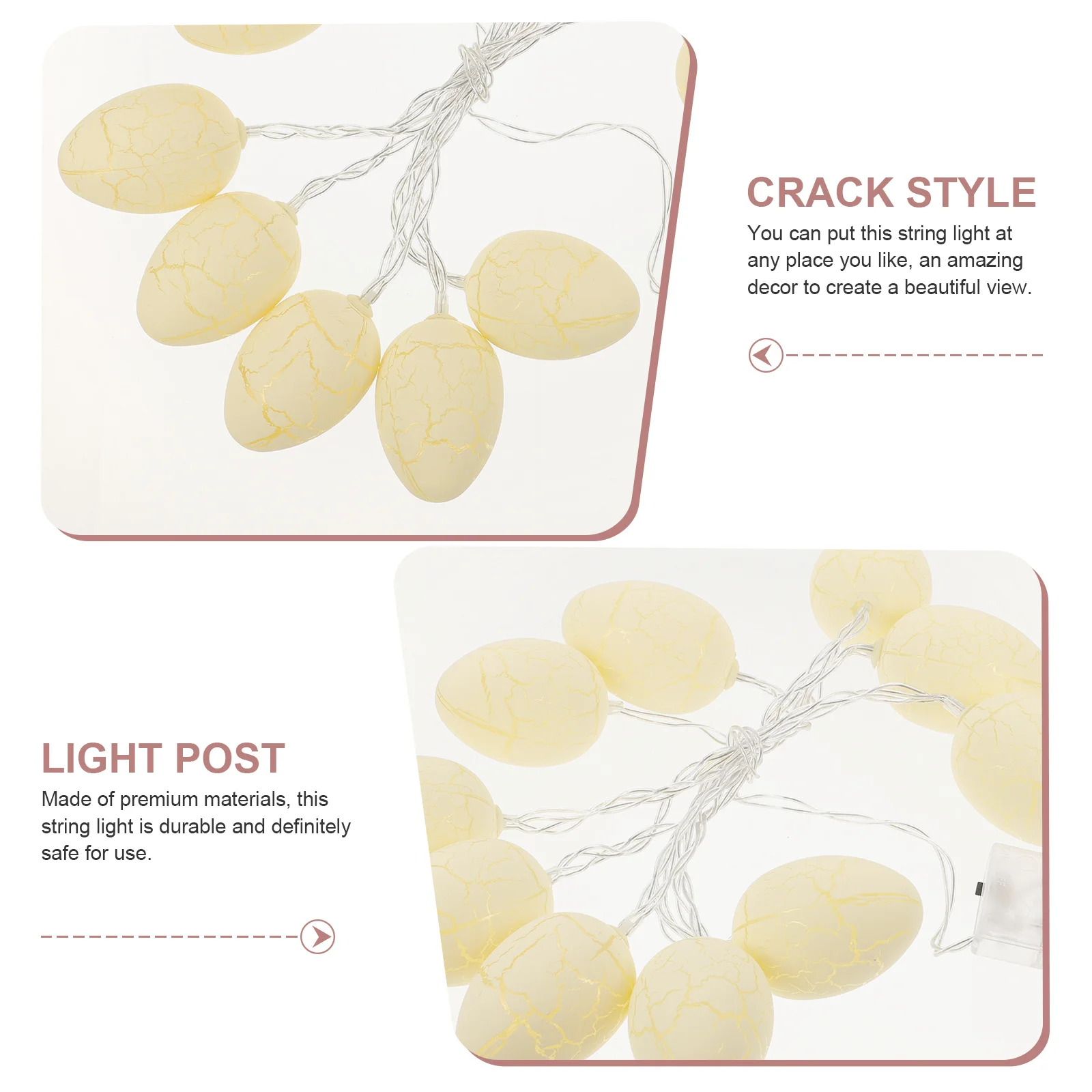 10LED عيد الفصح فرقعة البيض الجنية سلسلة أضواء رومانسية غرفة نوم حفل زفاف عطلة عيد ميلاد الديكور