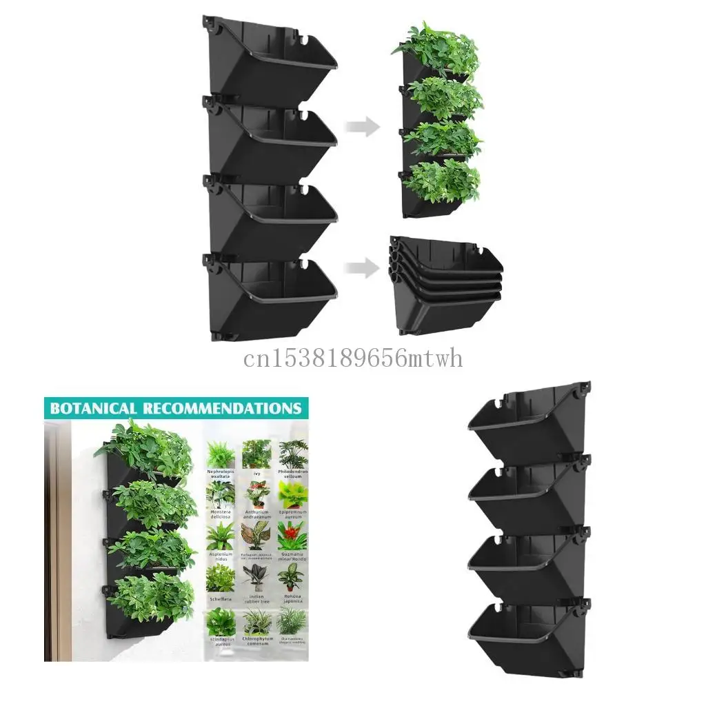 

Easy Install Indoor Outdoor Wall Planter Saving Space Grow Herbs Flowers Easily B03D