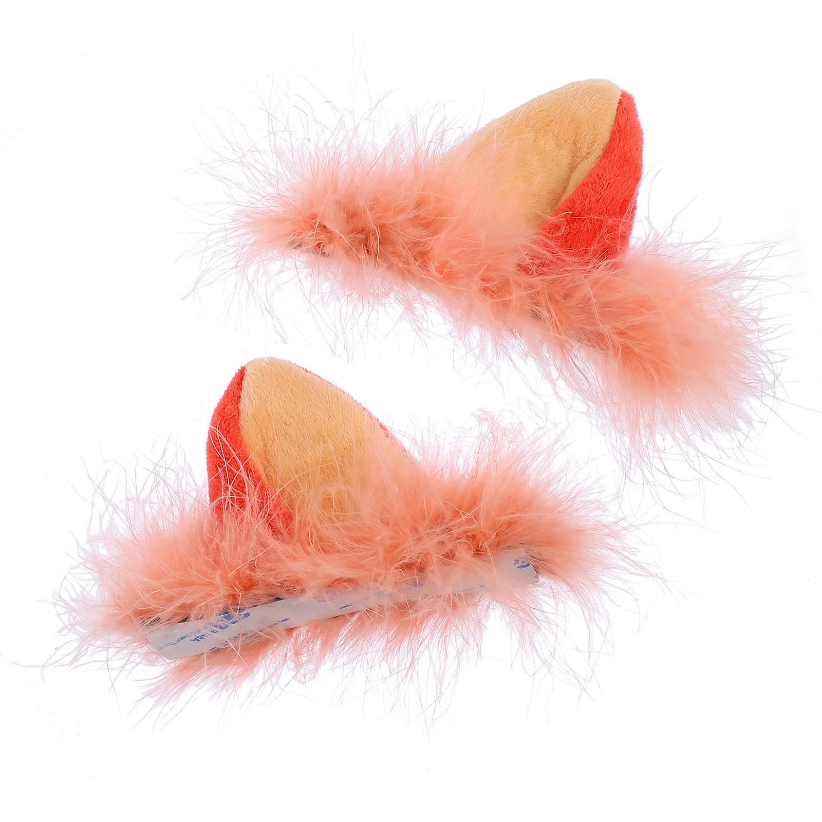 1Pair Small Fox Decoration Premium Crafted Adjustable Fit for Full Face Half Cover Motorcycle Scooter Helmets