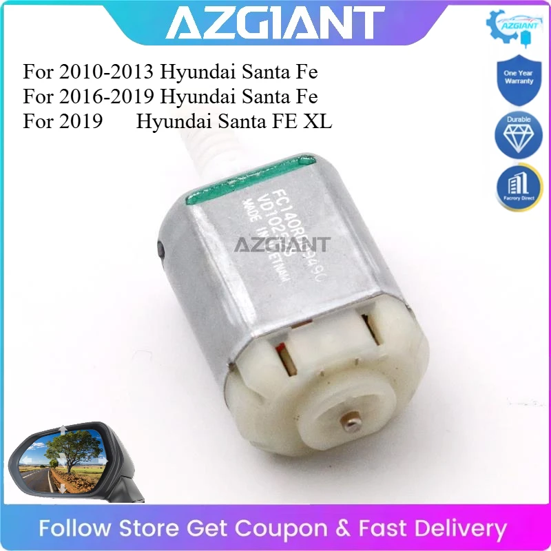 

AZGIANT Car Side Rearview Mirror Adjustment Repair Inner Motor for Santa Fe Original Parts Replace Car Accessories Repiar Kits