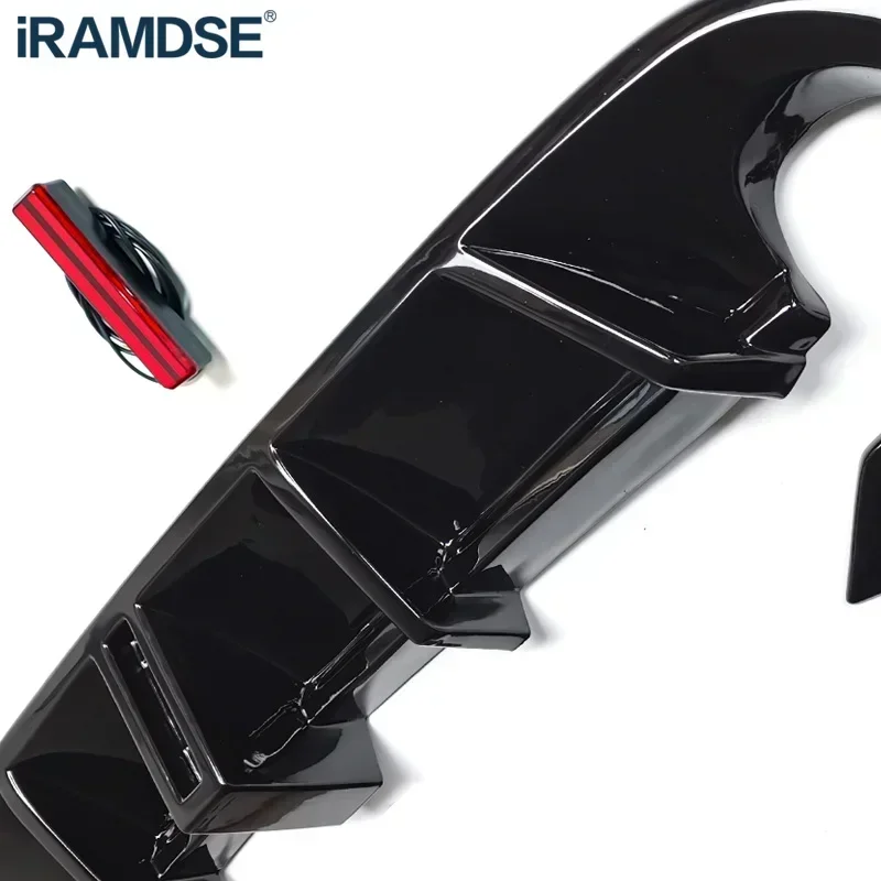 Rear Diffuser for Volkswagen Golf MK6 GTI 2008-2013 Glossy Black Car Body Kit Lip Bumper Spoiler Plastic Splitter