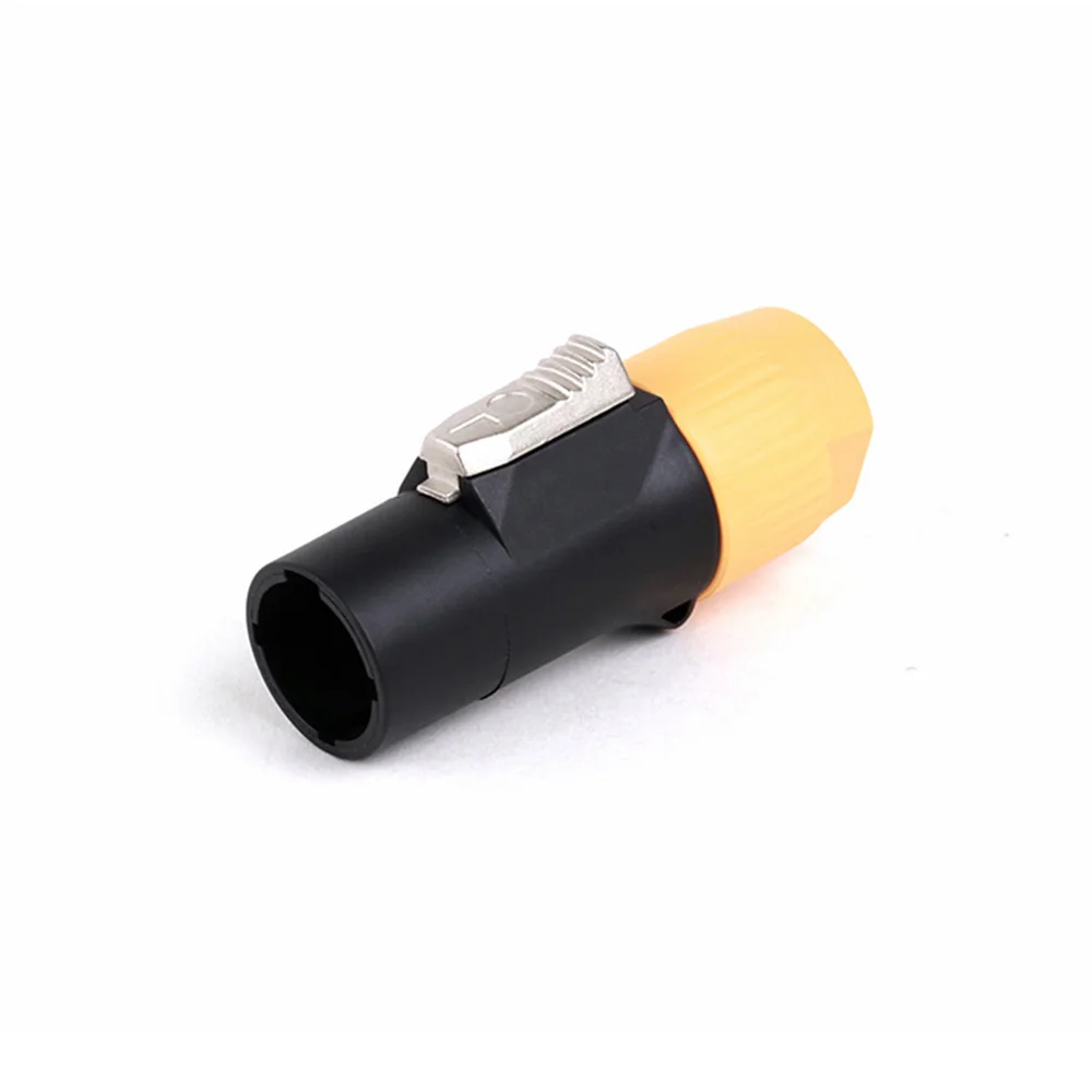 1pc Wasserdicht IP65 PowerCON Stecker Stecker Jack NAC3FX-W NAC3MX-W PA66 Material IP65 Grade Wasserdicht Schwarz/Orange Farbe