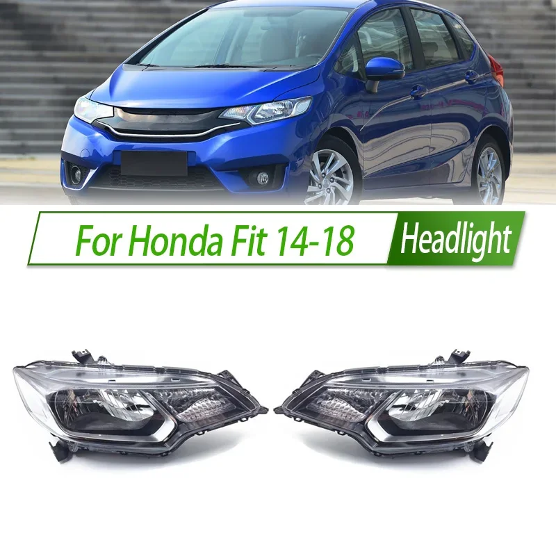 

Для Honda Fit 14-18 галогенная фара в сборе, OEM-стиль, передняя фара, цоколь, замена Plug & Play