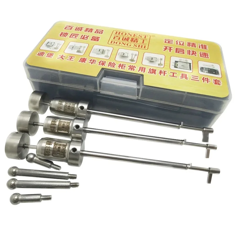 Honest Juego de 3 Herramientas de Apertura de Cajas Fuertes Diebold King Kanghua, Herramientas de Apertura de Cajas Fuertes, Kit de Apertura de Cajas Fuertes, Herramienta de Cerrajero China