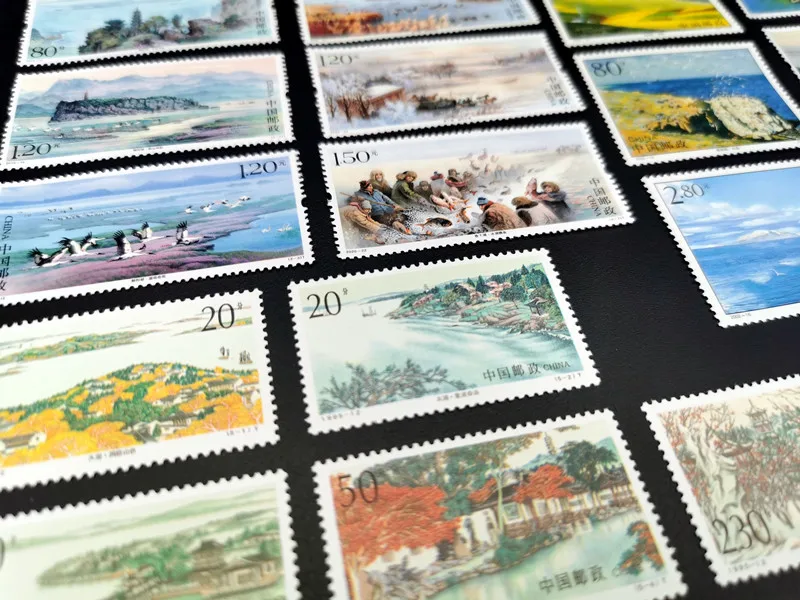 China Post Briefmarken, Jahrgang 1995-2022, Chinas Berühmte Seen, 1 Set, 18 neue Sammlerbriefmarken, Material für Scrapbooking – Detail 4