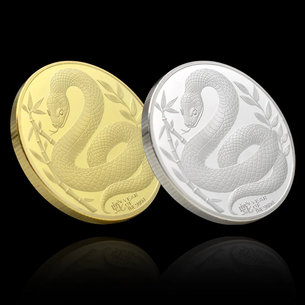 

King Charles III Australia Year of Snake Challenge Coin Metal Medal Crafts Lucky Animal Art Craft New Year Gift 2025