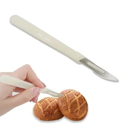 European Style Baguette Bread Slicing Knife Practical Curved Pastry Cutter with Carbon Steel Blade And PP Shank for Perfect Cuts