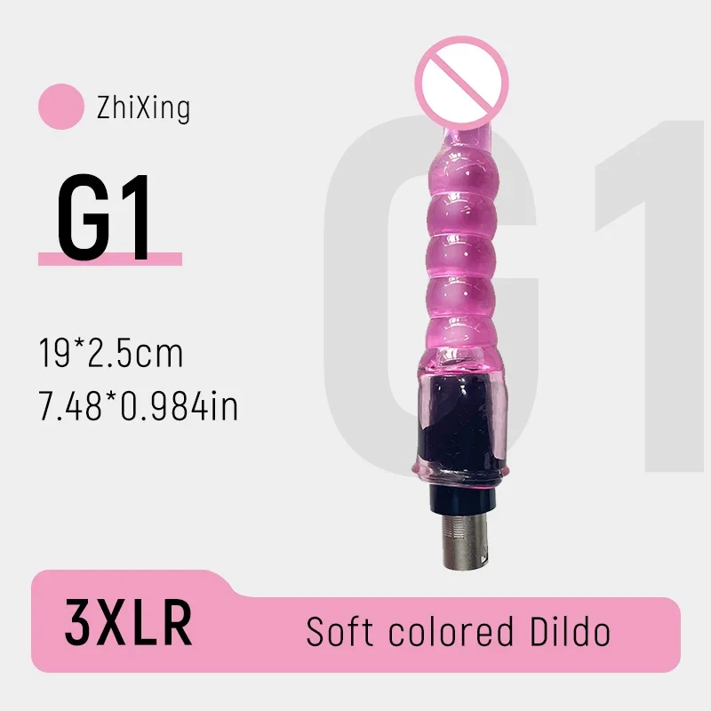 3XLR Sex Machine Attachment Realistic Crystal Dildo Masturbation Cup Accessory for Telescopic Machine Men Women Adult Toy