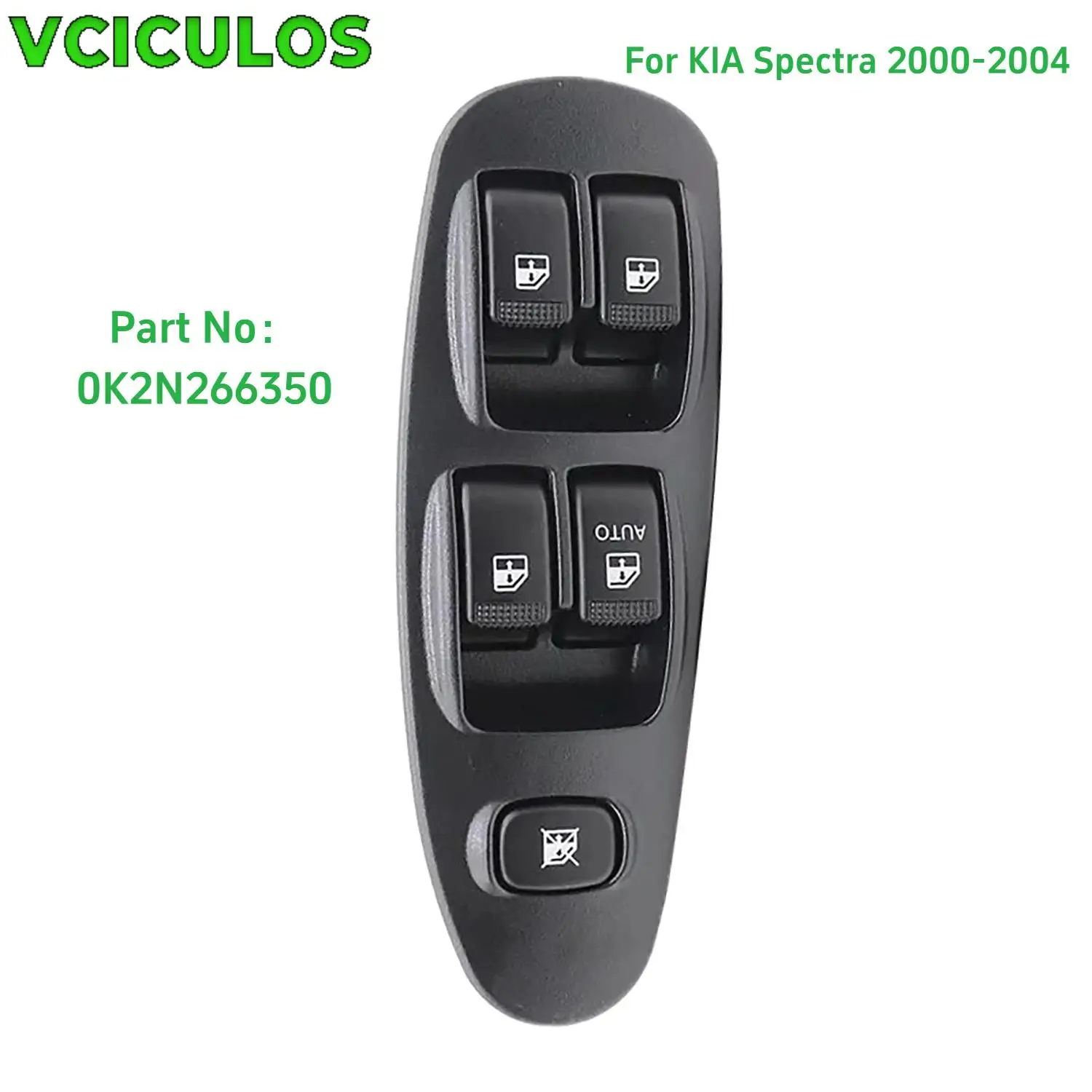 

1pc Front Left Window Main Switch 0K2N266350 For 2000-2004 KIA Spectra Window Control Switch Car Interior Parts Replacement