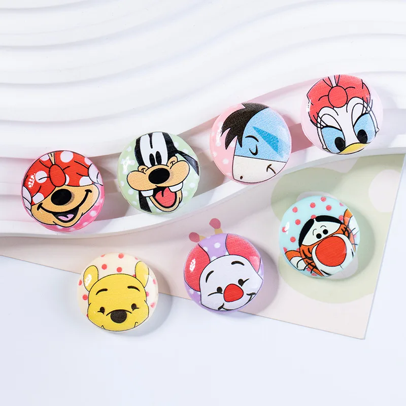 5pcs disney pooh bear resin flatback cabochons for diy jewelry making cartoon handmade crafts materials