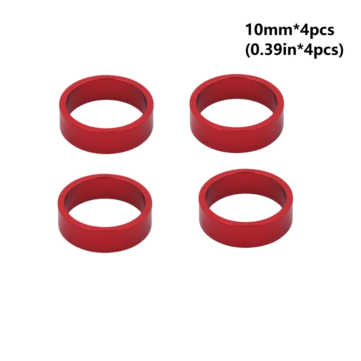 4PCS Kit Fahrrad Headset Spacer 5MM 10MM 15MM 20MM Fahrrad Lenker Vorbau Spacer 28,6 MM Aluminium Legierung Headset Vorbau Spacer Set – Detail 9
