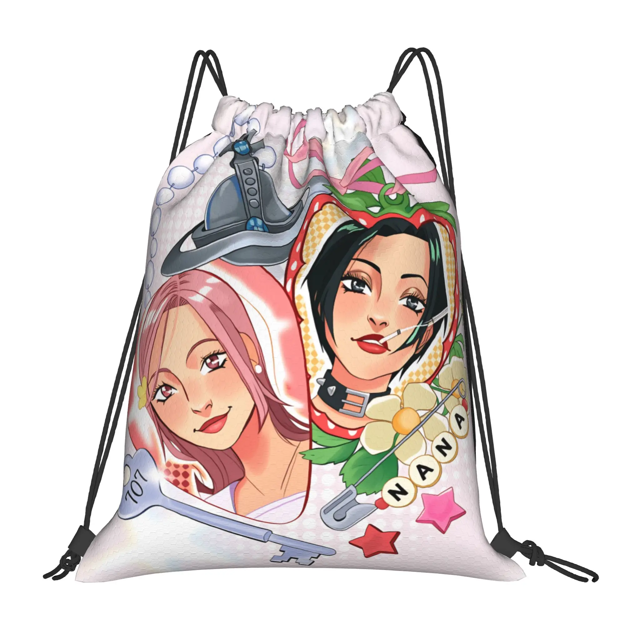 Nana Osaki Comics Drawstring Bag  Fashion Waterproof Sackpack String Bags Students Sports Camping Backpack