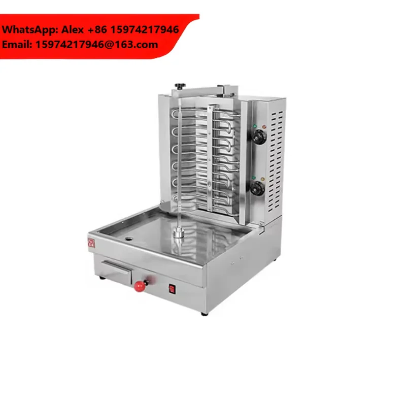 2025 Stainless Steel Commercial Chicken Kebab Shawarma Machine Popular For Restaurants Gas Electric Fruit Vegetable Machines
