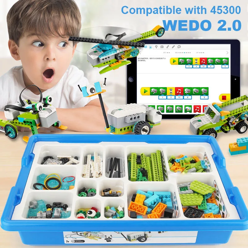 2022 NEW WeDo 3.0 Robotics Construction Set Building Blocks Compatible with LEGOING Wedo 2.0 Educational DIY toys