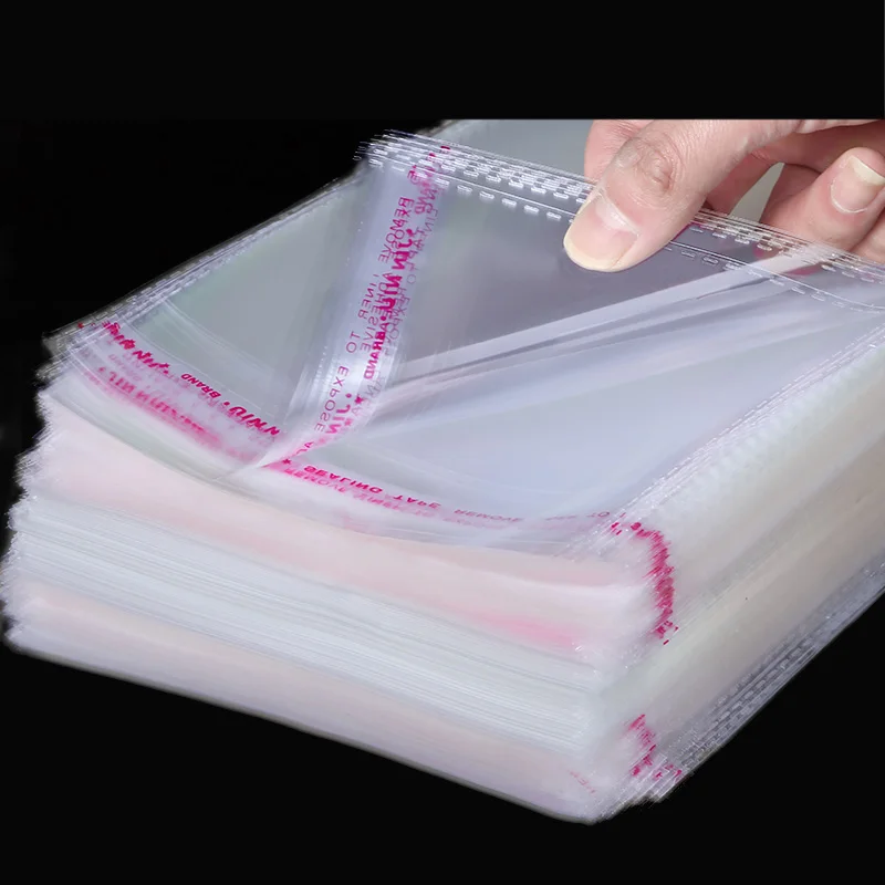 30 Stück transparente Plastiktüten OPP-Beutel Kleidung Verpackung Klare Aufbewahrung Geschenktüte Mehrere Größen selbstklebend hochwertig TMZ