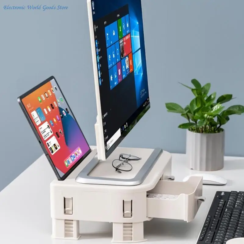 

A3PD Подставка для компьютера Настольный органайзер с местом для хранения Подставка для планшета для ноутбука и принтера