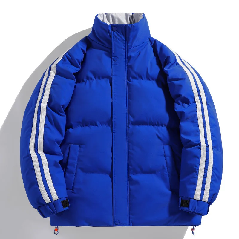 

Winter Mens Cotton Jacket Thick Warm Loose Fit Windproof Cold Protective Padding Cotton Coat 2025 New Trendy