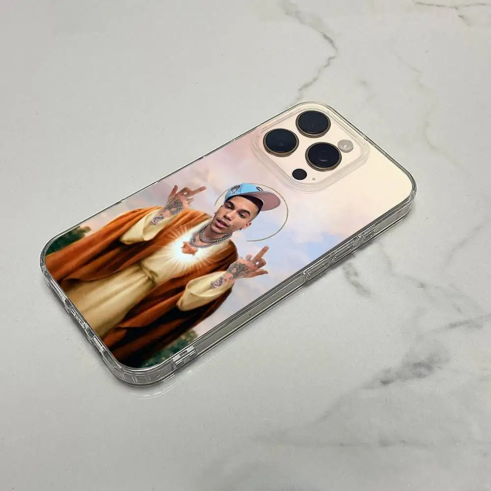 حافظة هاتف S-Sfera 15 Piani X2VR E-Ebbasta لهاتف iPhone 16,15,14,13,12,11 Plus,Pro,Max,XR,XS,Plus,E,SE4,غطاء شفاف صغير #3