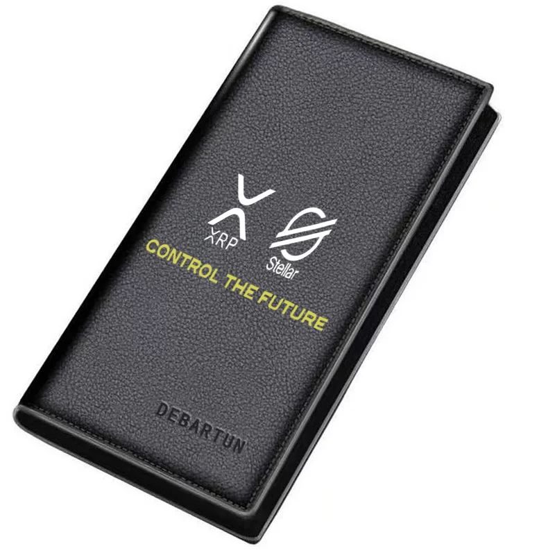 XRP Stellar Control Future Crypto symbols Men's Long Wallets Business Stylish Printing Design Casual Use Christmas Valentine's F