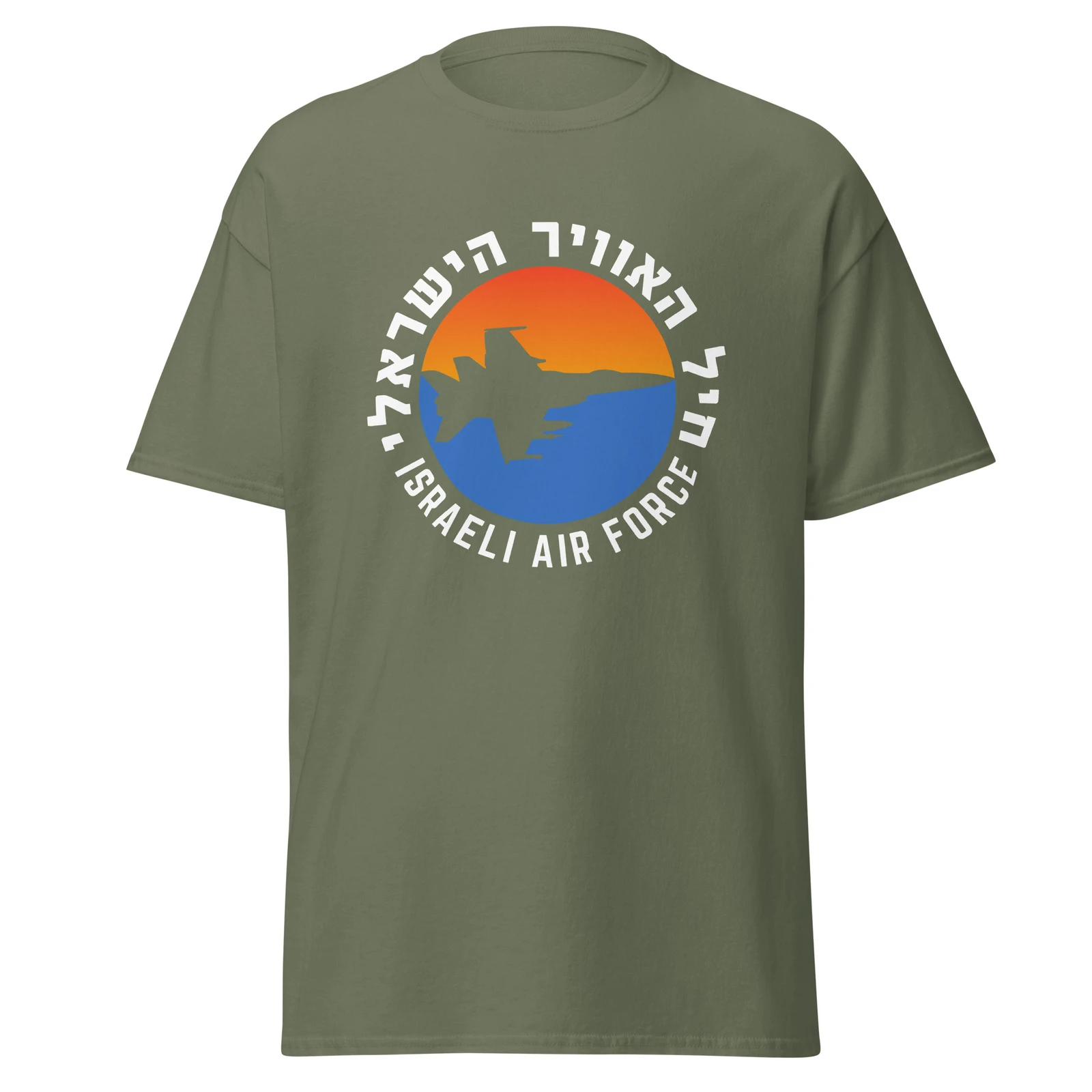 Israeli Air Force Fighter Jet Israel Army T-shirt Short Sleeve Casual 100% Cotton Shirt
