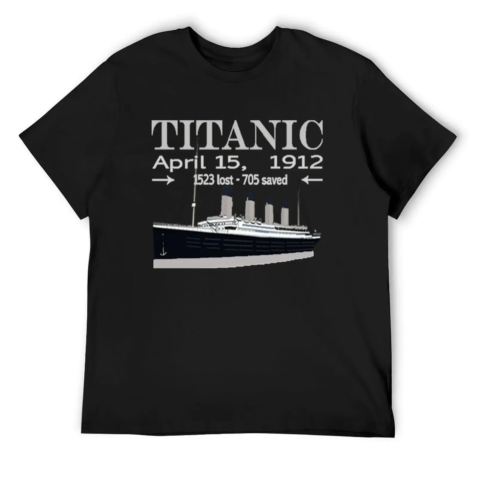 Titanic Sinking Vintage Cruise Ship Atlantic Ocean Voyage T-Shirt aesthetic clothes summer clothes mens funny t shirts