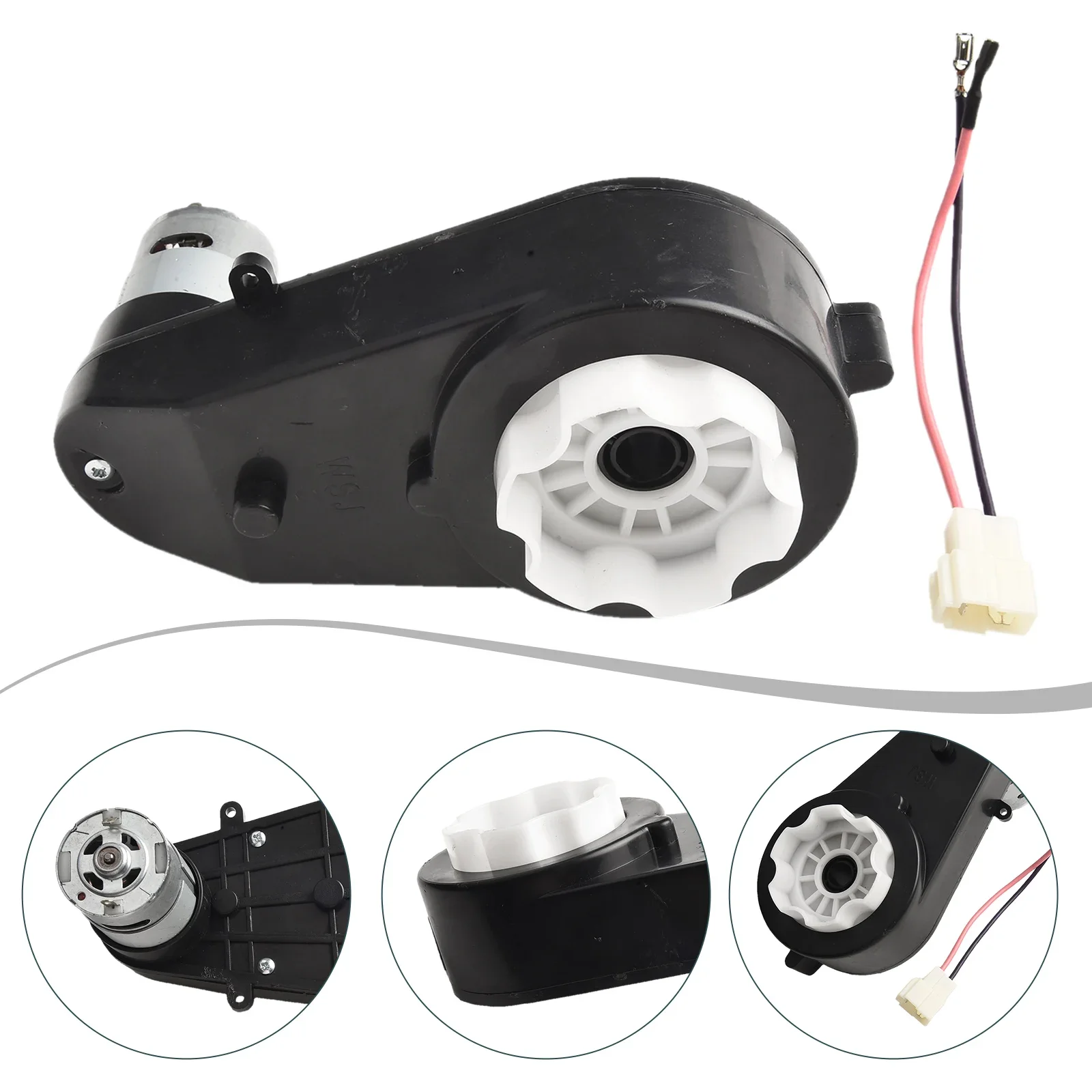 24V 550 Electric Motor Gearbox With 20000RPM High Torque For Ride On Car RS550 Transmission Motor Replacement Part