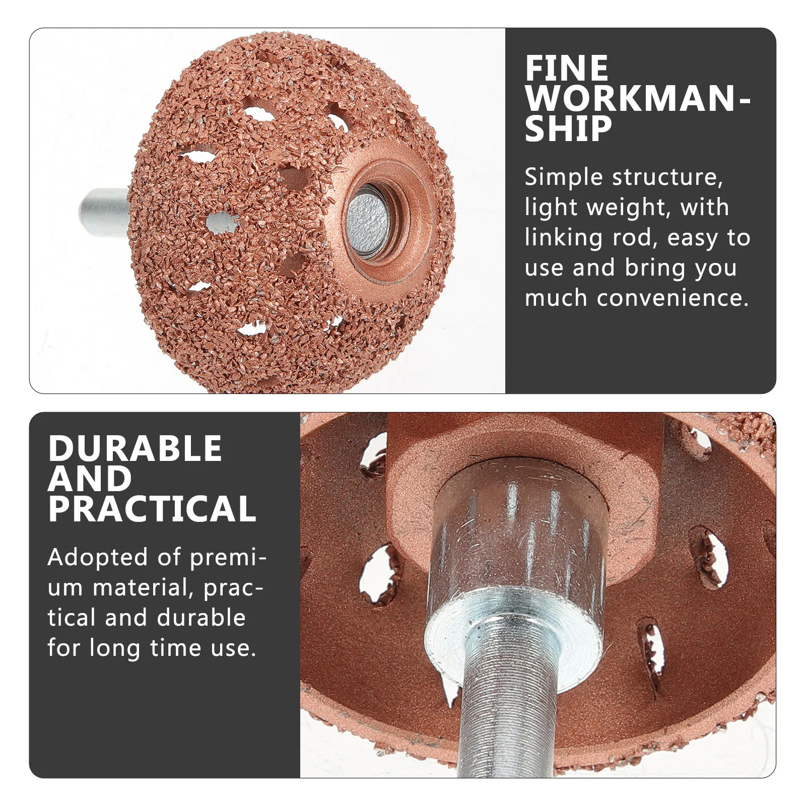 

Tungsten Carbide Wheel 42mm Diameter High Tire Repair Car Tire Repair Tool Car Buffer Heavy Duty Tool Kit