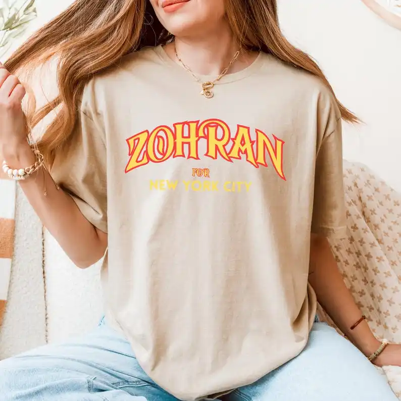 التصويت Zohran Rank Zohran Shier لمدينة نيويورك 2025 مدينة نيويورك أول عمدة المسلمين الديمقراطيين التقدميين تجميد الإيجار المحملة ملابس علوية من القطن #2