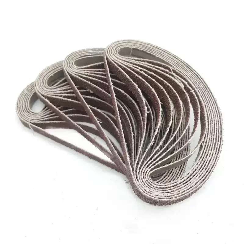 100Pcs 10x330mm Sanding Belt For Welding Spot Grinding. 330 x 10mm Sanding Band With Grit 40# to 600# Use For Pneumatic Sander