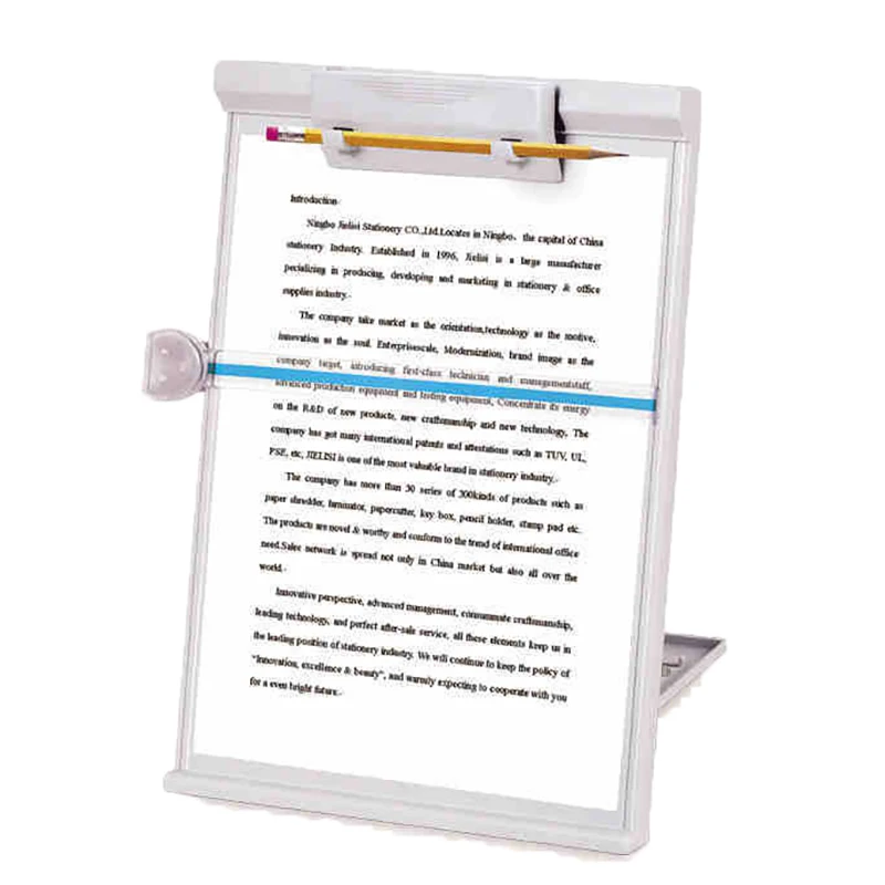 

【W】A4 Reading Holder Desktop Document Holder With Adjustable Clip Document Reading Stand For Office/School/Home