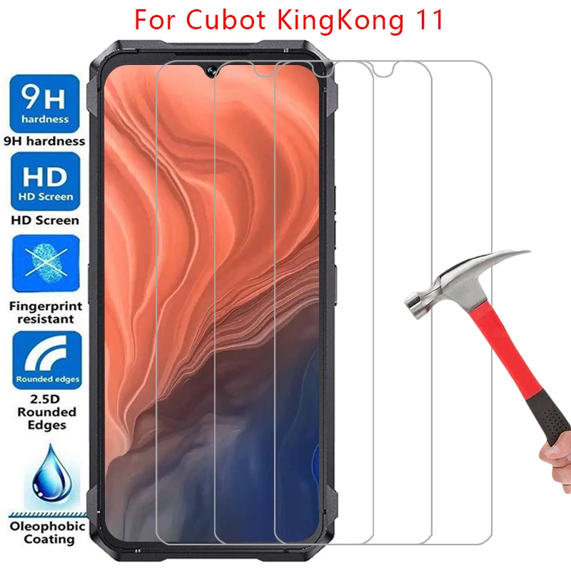 Screen Protector for Cubot KingKong 11 Protective Tempered Glass on King Kong 11 Kong11 KingKong11 Film Glas KingKon Kinkong 5G