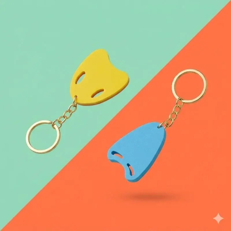 Swimming Keychain Sports Style Keychain Swimming Board Keychain Pendant Sports Style Bag Charm Mini Float Key Holder for Summer