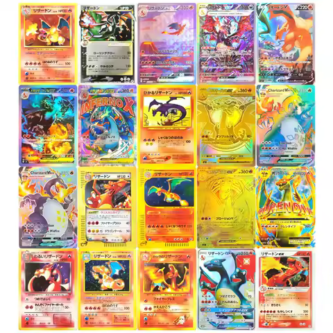 Proxy Pokemon Card MEGA Charizard EX V X Y Vmax PTCG Collection Trading Card Game