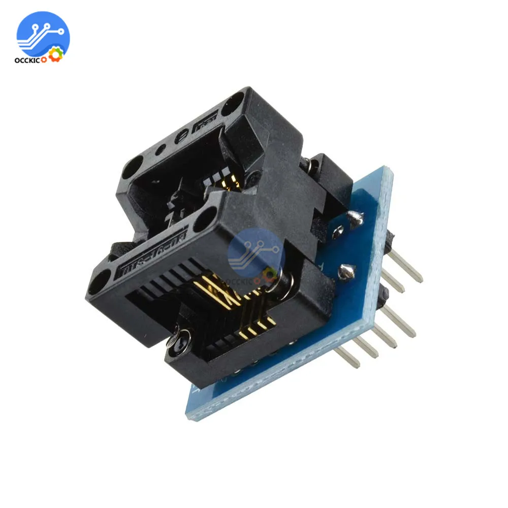 MSOP8 to DIP8 Wide-body Narrow-body Seat Wide 150mil 200mil Programmer Adapter SOIC8 to DIP8 IC Socket Blue Green