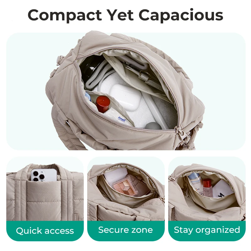 BAGSMART Casual Shoulder Bags Small Crossbody Bag for Women Portable Sport Travel Bag Multifunctional Lady Handbag