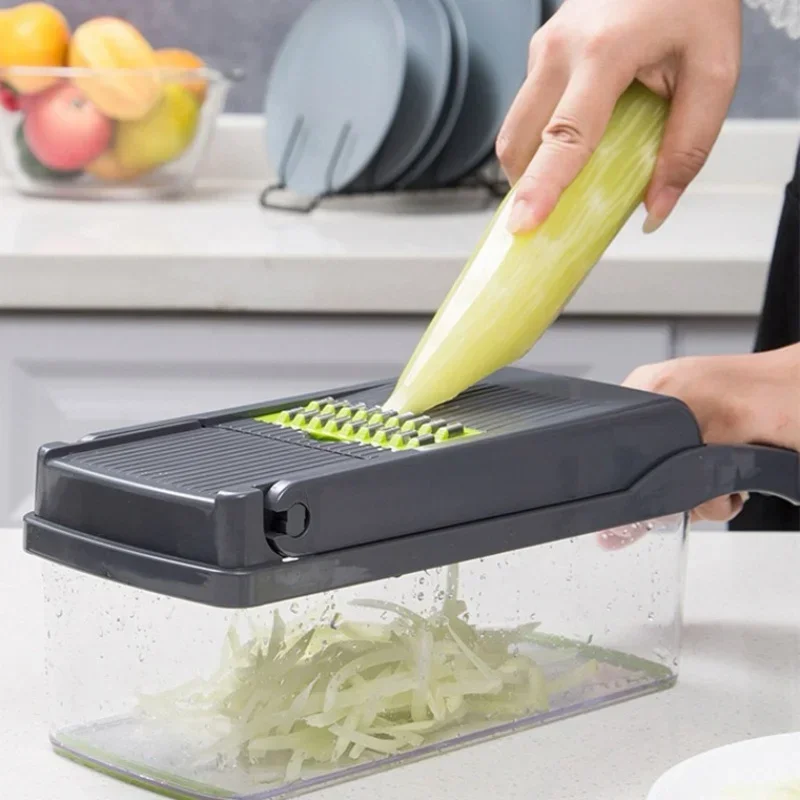 14/16 in 1 Multifunctional Vegetable Chopper Onion Chopper Handle Food Grate Food Chopper Kitchen Vegetable Slicer Dicer Cut