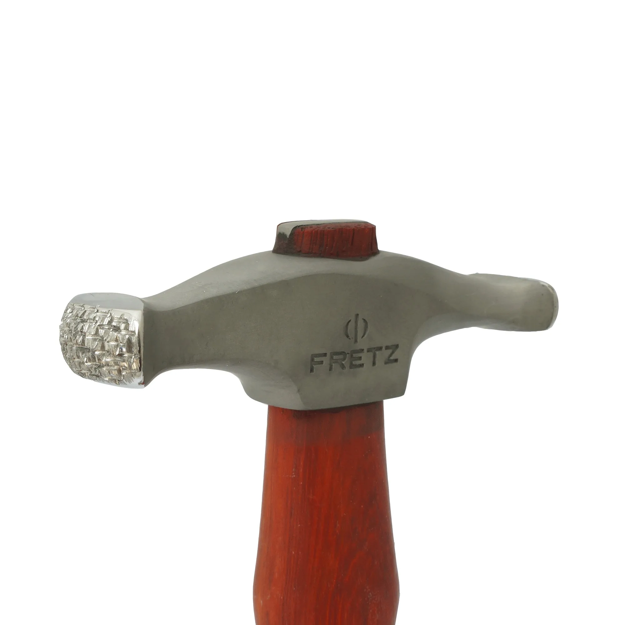 Fretz HMR-14B Raw Silk Wide Curved Hammer Domed Crosspein Design Metal Texturing Raising Hammer for Jewelry Forming Moulding