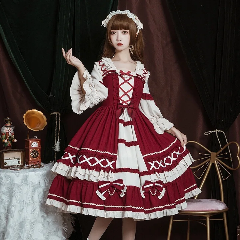 Cosplay Snow White Dress cute Lolita soft dress manual customization, no return for no reason