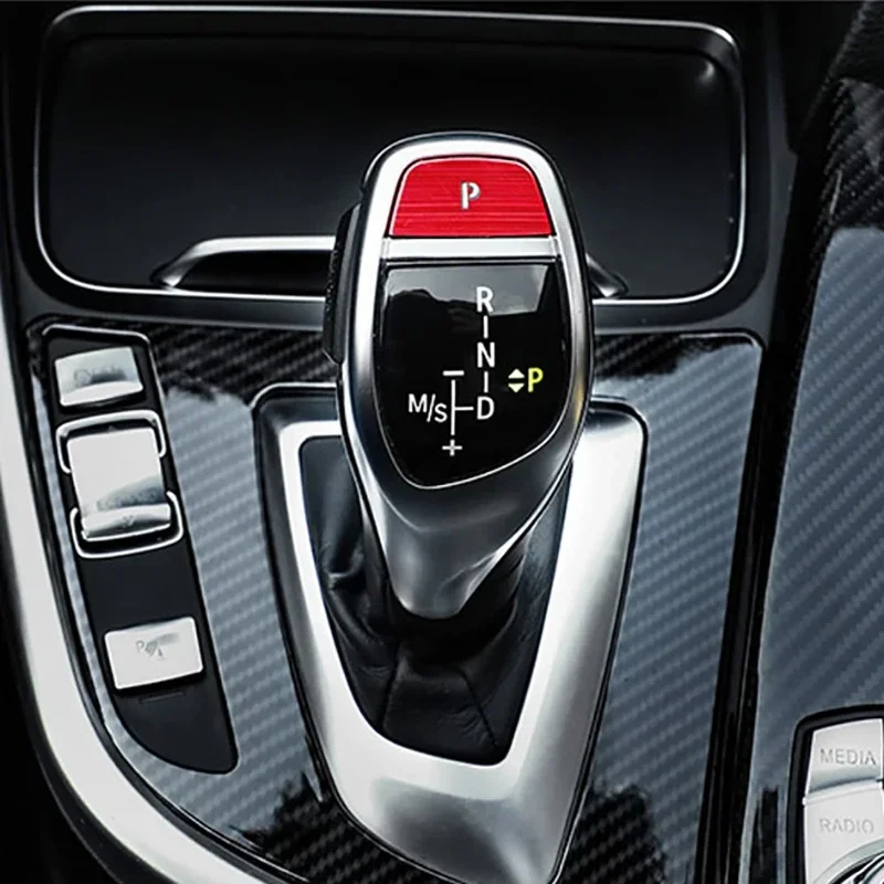 For BMW F10 F30 F34 F21 X3 F25 X4 F26 X5 E70 X6 Auto Gear Shift P Parking Button Trim Cover Sequin Sticker Parts Car Accessories