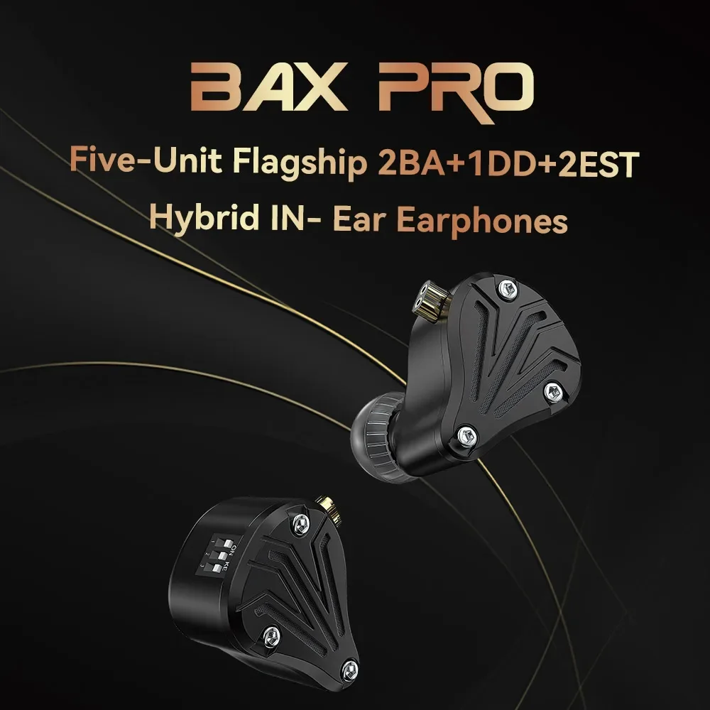 

TRN BAX Pro флагманские 2BA + 1DD + 2EST HIFI наушники-вкладыши, металлические DJ наушники для бега, спортивные мониторы со стандартом