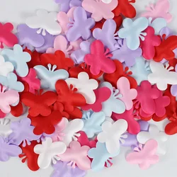 Silk Cute Butterfly Shaped Sponge Confetti Petals DIY Romantic Heart Cloth Valentine Wedding Decoration Scrapbook Accessories