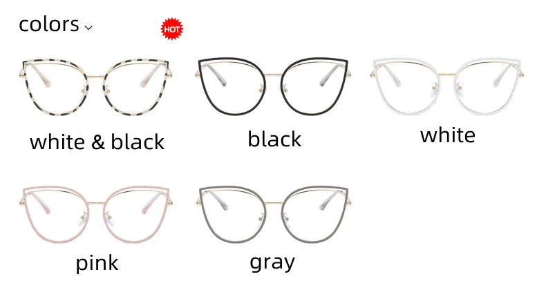 Neue Leoparden-Brille mit Blaulichtfilter und Weitsichtkorrektur für Damen, Metallrahmen, Katzenaugen-Design, photochromatisch, verschreibungspflichtig, Computerbrille – Detail 5